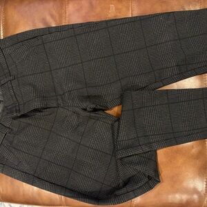 Kut from the Kloth Charcoal Plaid Pants